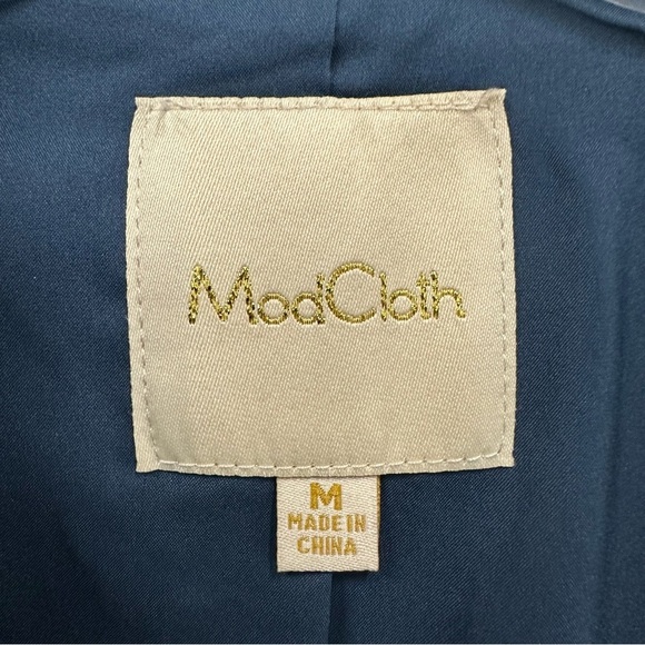 Stargazing Splendor blue ModCloth stars constellation print womens blazer Medium - Picture 5 of 16